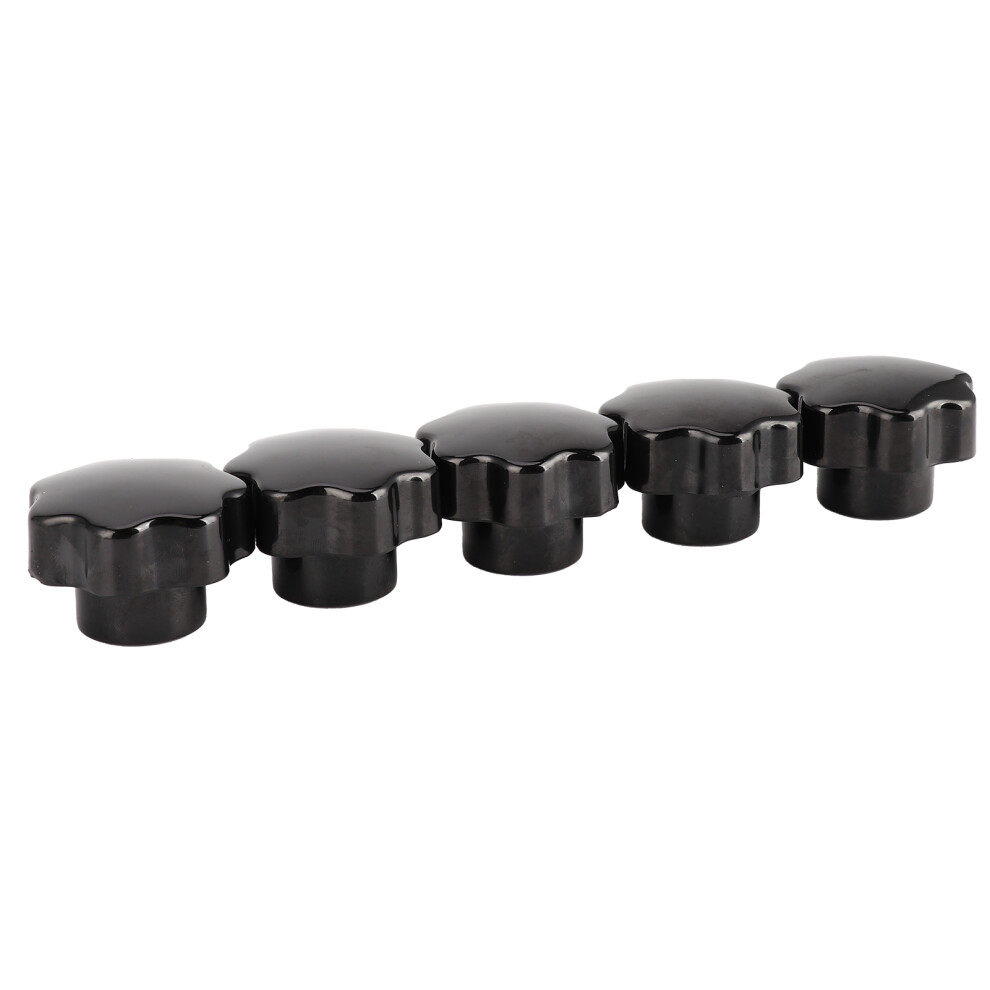 Industrial 5Pcs Nuts Knob Handles 7-Star Brass Core M12x50 For Machinery 8411359368963