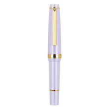 Small Resin Fountain Pen for Student Women Men Short-Purple