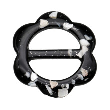 Fashionable Resin Belt Buckle for Men and-23 shell black flowe