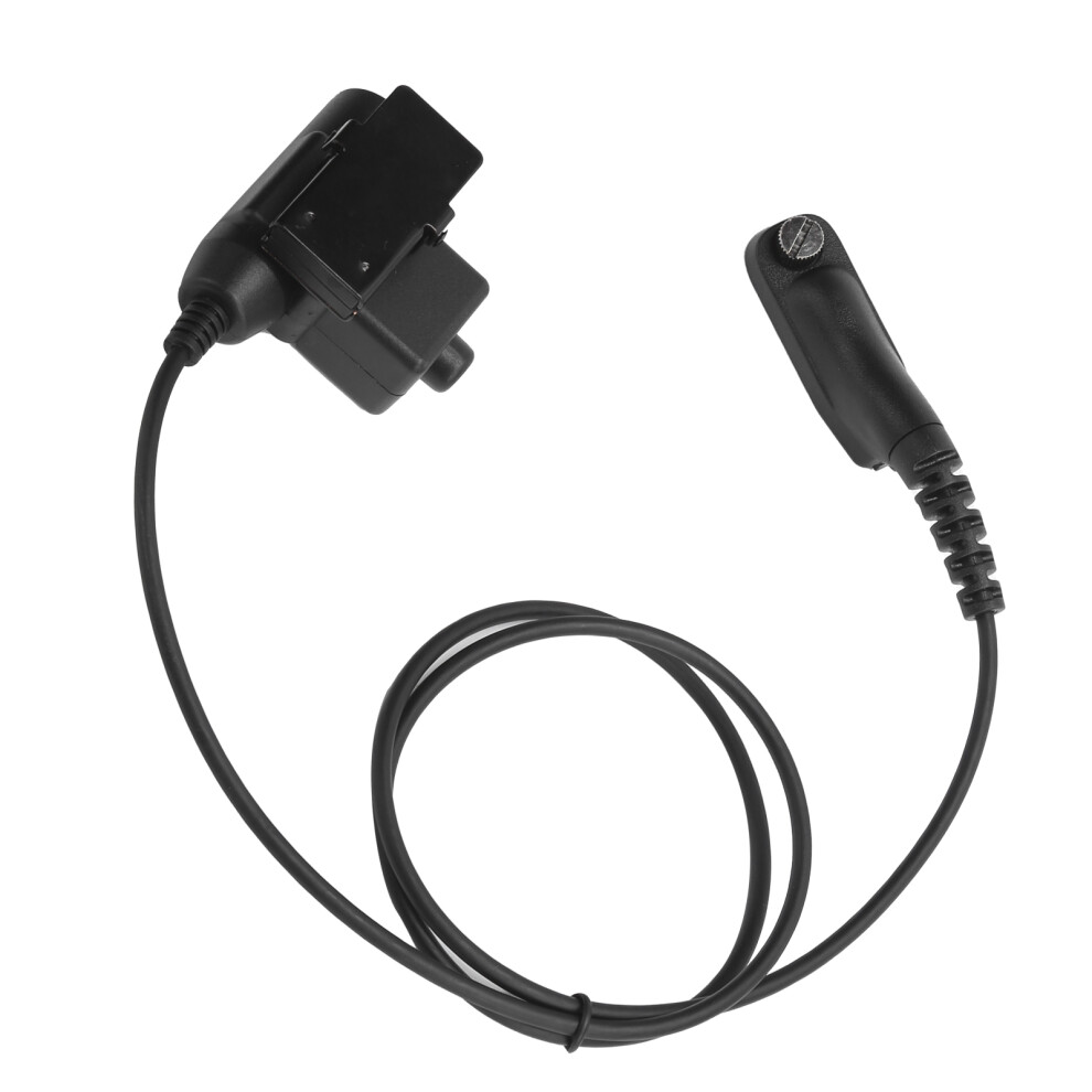 U94 Ptt Headset Adapter For Motorola Mtp, Xir, Dp, Dgp, Apx & Srx Series Walky Talkys, Black 8731359369426