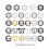 Versatile Belt Buckle for Various Belt-12 black round model 2