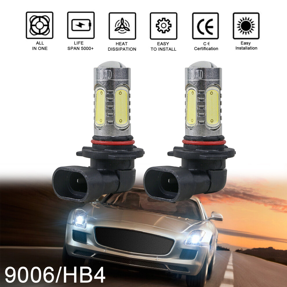 2Pcs 6000K 100W Dc 12V Led Fog Bulbs, 50,000H Light 3141359370004