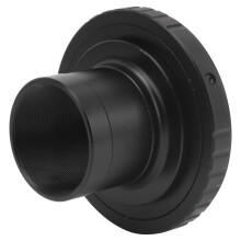 1,25 Zoll T-Mount-Adapter für Nikon F Kamera, Aluminiumlegierung Schwarz