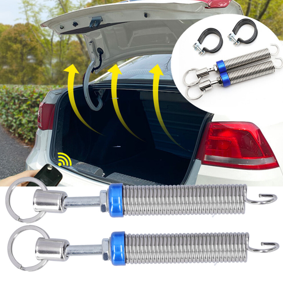 Stainless Steel Trunk Springs Adjustable For Auto Tailgate Lift - Silver 8401359370424