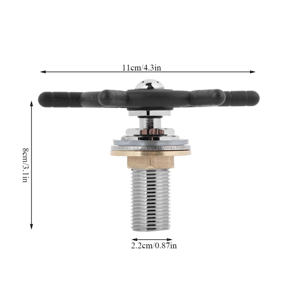 Stainless Steel Glass Rinser Faucet Head, 11X11x8cm, Silver Black 8011359374232
