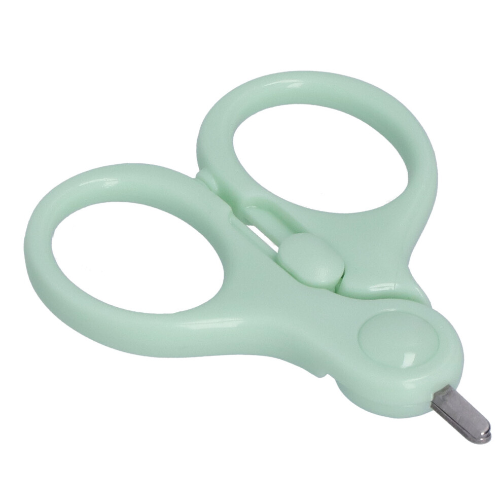Newborn Baby Nail Scissors with Safety Buckle, Round Tip, 6.3x5.7cm-image-OPC-PMTPWBF-NEW