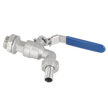 Weldless Edelstahl-Schlauch-Kugelhahn 1/2” Wasserhahn TNP 13 mm Anschlusshülse