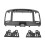 Façade 2DIN Gris pour Elantra 2006-2011 4
