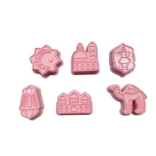Crethink Conjunto de moldes para galletas, Rosa, 6 unidades