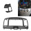 Façade 2DIN Gris pour Elantra 2006-2011 11