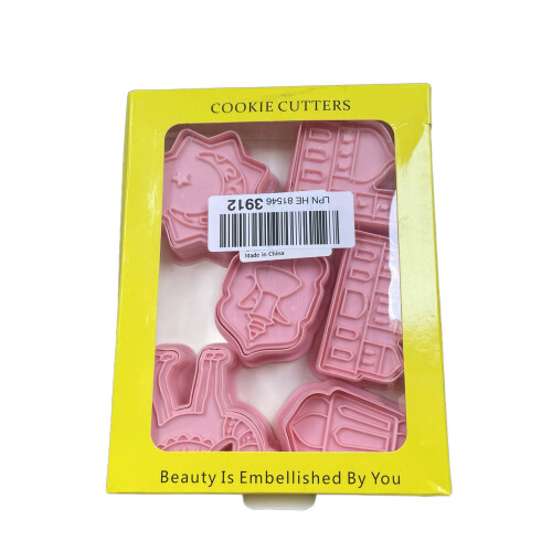 Coffret de moules à gâteaux Crethink, rose, 6 pièces 2