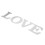 Mirror Heart Shape Wall Sticker 13cm Silver 3D DIY Decor 10