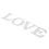 Mirror Heart Shape Wall Sticker 13cm Silver 3D DIY Decor 7