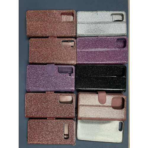 Set mit 10 Glitzer-Telefonhüllen - verschiedene Marken und Modelle