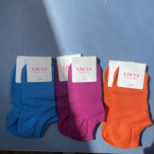 LIKYA Calcetines Mujer, Pies, 6 pares - 3 Colores, Talla 36-40