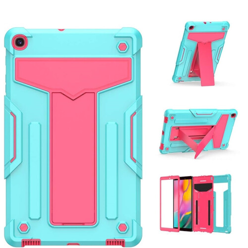 Étui pour Samsung Galaxy Tab A 8.0" (2019) avec Support Vert-rose 1