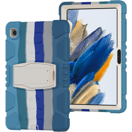 Étui pour iPad 6/Air2 9.7" Robuste avec Support Bleu
