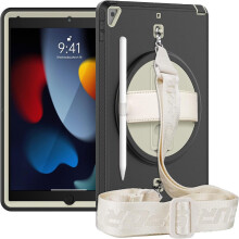 Tasche für iPad Pro 10.5"/Air 10.5" mit Ständer und Schultergurt Grau — tablet schutzhülle, ipad stoßfest case