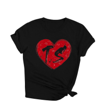 Hohololo T-shirt imprimé TS pour femme, noir, taille XS