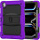 Étui pour iPad Pro 3/2/1 11” avec Support et Bandoulière Violet 1
