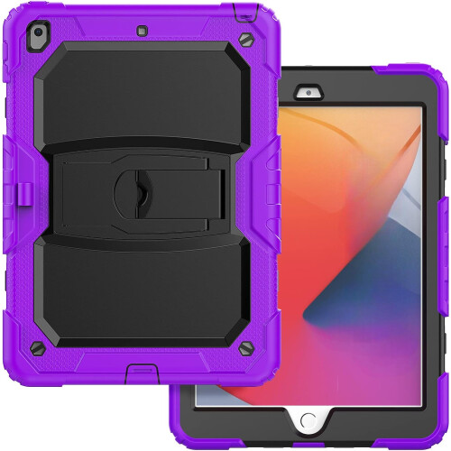 Étui pour iPad 9/8/7 10.2” avec Support et Emplacement pour Stylet Violet