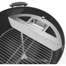Smoker Conversion Kit for Kettle Grills - Stainless Steel BBQ Accessory with Water Pan for 67cm Charcoal Grills