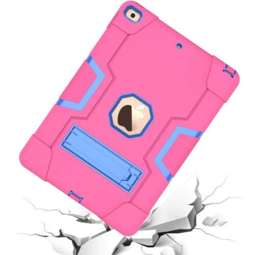 Étui pour iPad 9.7" Antichoc avec Support Rose 1