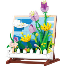 Jeu de Construction Tohoee - 542 Pièces de Fleurs Artificielles pour Votre Décor Maison