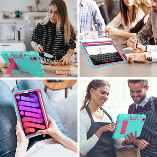 Étui pour iPad Mini 6 8.3" avec Support et Emplacement pour Stylet Menthe 1