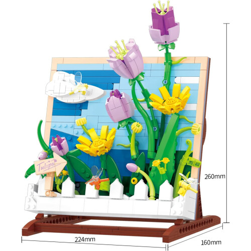 Jeu de Construction Tohoee - 542 Pièces de Fleurs Artificielles pour Votre Décor Maison 2
