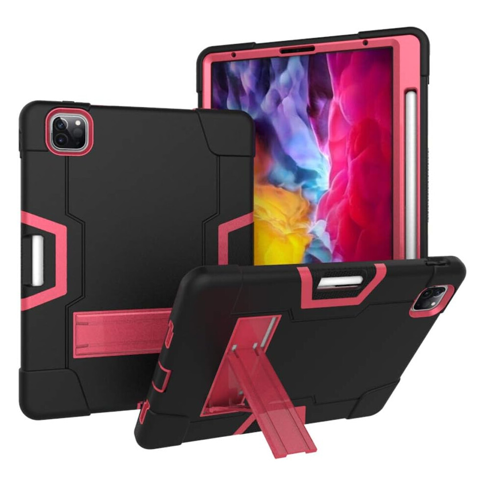 Heavy-Duty Case For Ipad Pro 12.9 - Shockproof Cover With Kickstand & Pencil Holder For 5Th/4Th/3Rd Gen Models Black 5906792659936
