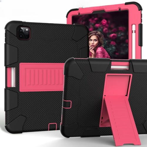 Étui pour iPad Air 4 10.9" avec Support et Emplacement pour Stylet Rose