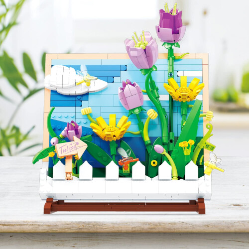 Jeu de Construction Tohoee - 542 Pièces de Fleurs Artificielles pour Votre Décor Maison 1