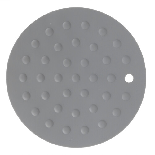 Dark Gray Silicone Kitchen Insulation Pad, 16.9cm Diameter 1