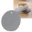 Dark Gray Silicone Kitchen Insulation Pad, 16.9cm Diameter 16