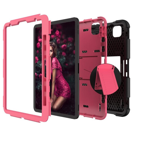 Étui pour iPad Air 4 10.9" avec Support et Emplacement pour Stylet Rose 2