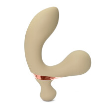 Vibratore Prostatico Discreto 10 Modalità di Vibrazione Impermeabile Beige — massaggiatore prostata, gadget erotico uomo