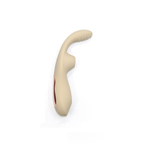 Vibromasseur discret 10 modes de vibration et 7 modes de succion Beige