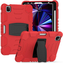 Étui pour iPad Pro 3/2/1 11” avec Support et Emplacement pour Stylet Rouge