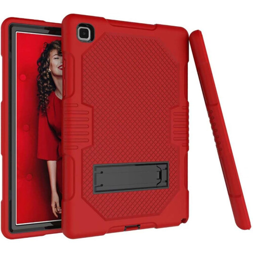 Étui pour Samsung Galaxy Tab A7 10.4" Robuste avec Support Rouge 2