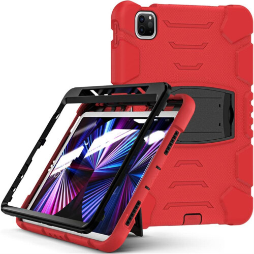Étui pour iPad Pro 3/2/1 11” avec Support et Emplacement pour Stylet Rouge 1