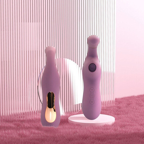 Vibromasseur discret 10 modes de vibration et 7 modes de succion Rose 2