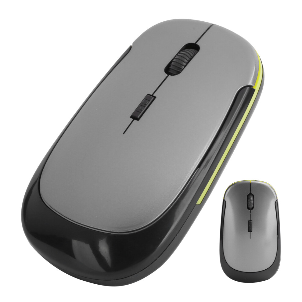 2.4G Wireless Optical Mouse 1600Dpi Ergonomic Usb Silver/Gray 4671359378100