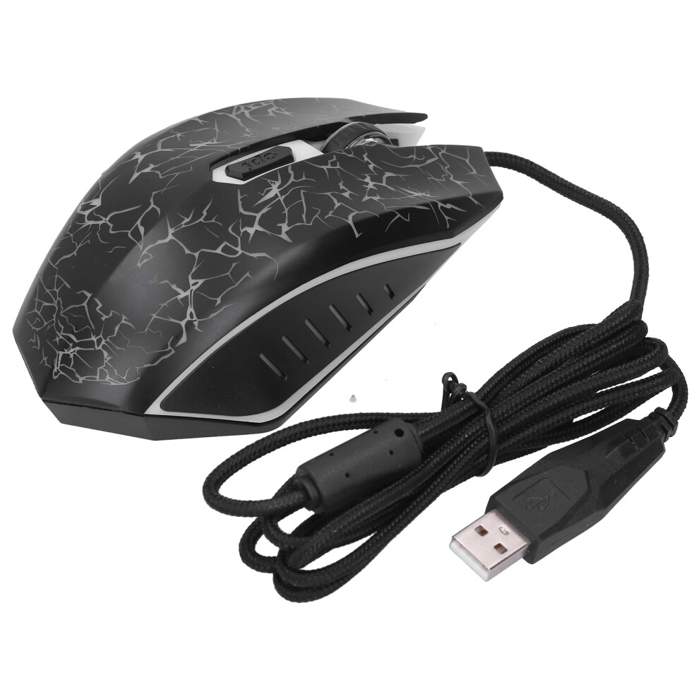 Colorful Glowing Usb Wired Gaming Mouse 4000Dpi, 6 Buttons Black 4611359378137