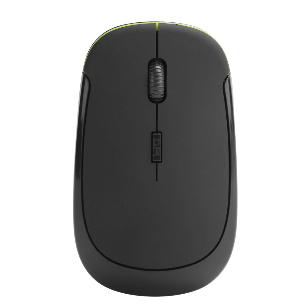 2.4G Wireless Mouse With Adjustable 1600Dpi And Usb Receiver - Black 3551359378113