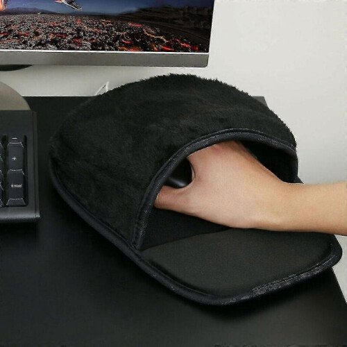 (Ροζ) Θερμαινόμενο Mouse Pad για τα χέρια με προστατευτικό καρπού για το σπίτι, το γ 1