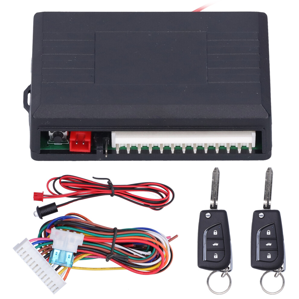Universal 12V Car Keyless Entry System Cr2025 150Mah Remote Control 4111359378576