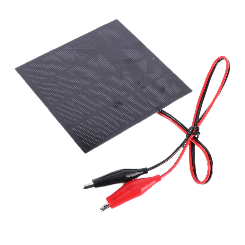 2W 6V Monocrystalline Solar Panel Module With Clip For Diy Projects 4971359379153