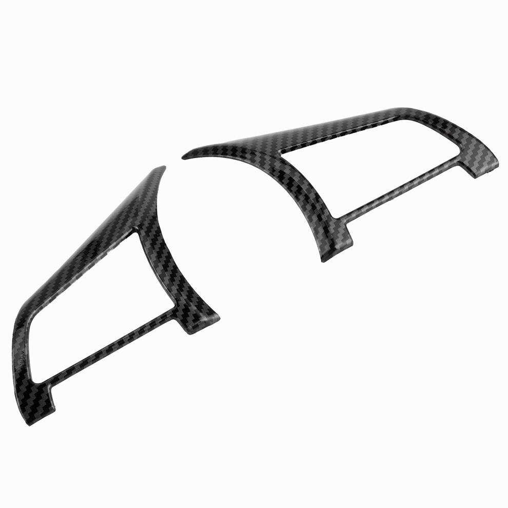 Car Interior Carbon Fiber Glossy Steering Wheel Trim Fit For Nissan Sylphy Sentra Qashqai Black 4621359379584