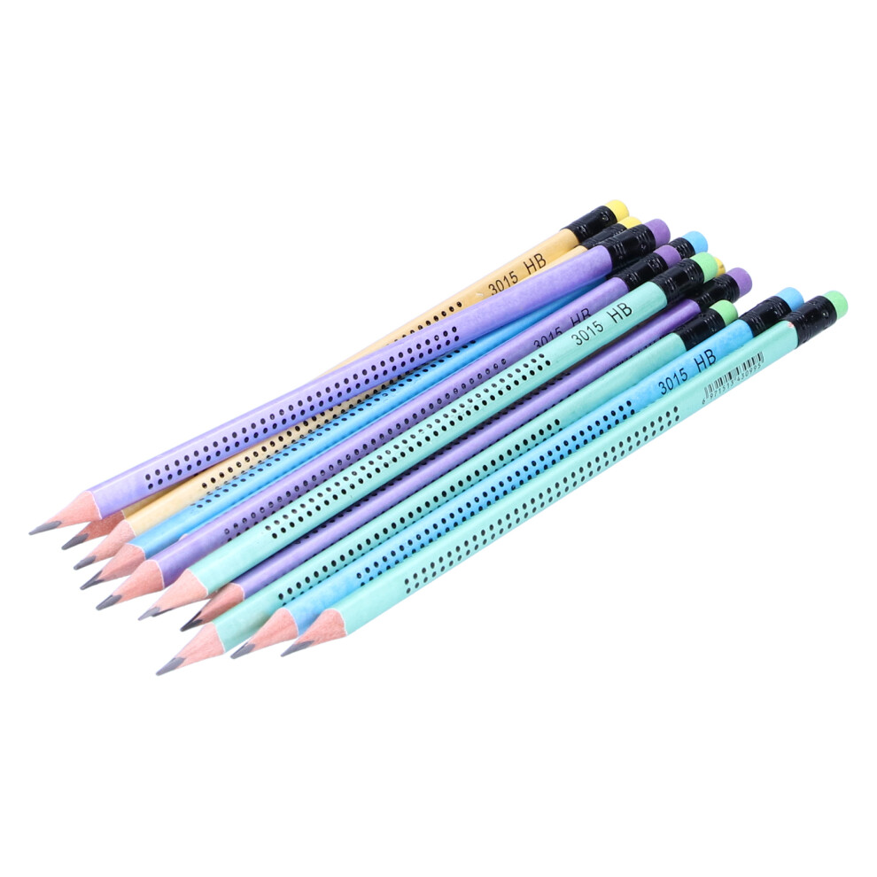 12Pcs Non-Slip Triangular Pencil Set With Sharpener For Drawing And Writing 4661359381262
